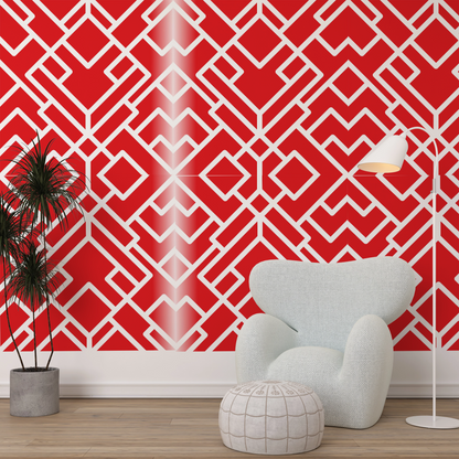 MaxxxMart - Wall Pattern Stencil-4 (Inches)
