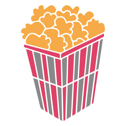 MaxxxMart - Burgers, Fries, Popcorn wall Stencil(Inches)