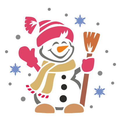 MaxxxMart -Cartoon  Wall Stencil-2 (Inches)