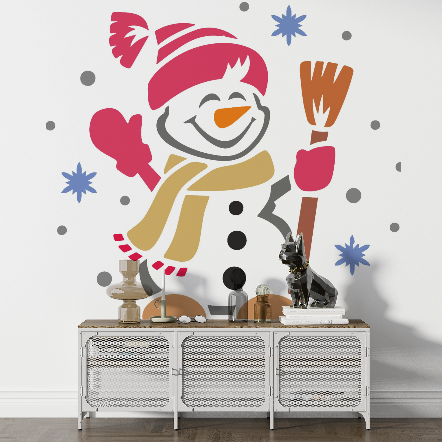 MaxxxMart -Cartoon  Wall Stencil-2 (Inches)