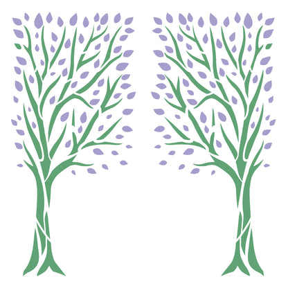 MaxxxMart - Trees And Branches Wall Stencil-7 (Inches)