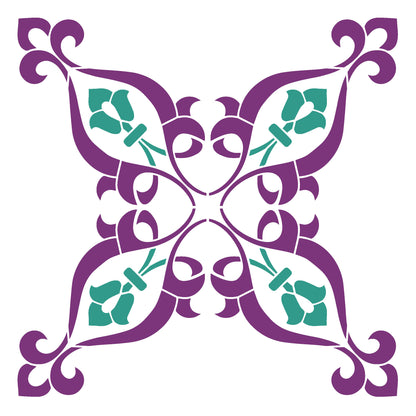 MaxxxMart -Tiles Pattern Wall Stencil (Inches)