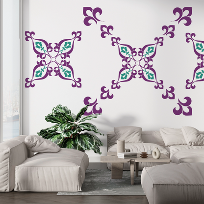 MaxxxMart -Tiles Pattern Wall Stencil (Inches)