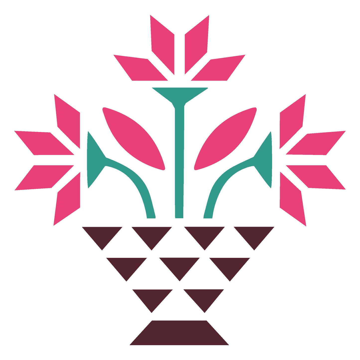 MaxxxMart -Flower Wall Stencil (Inches)