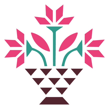 MaxxxMart -Flower Wall Stencil (Inches)