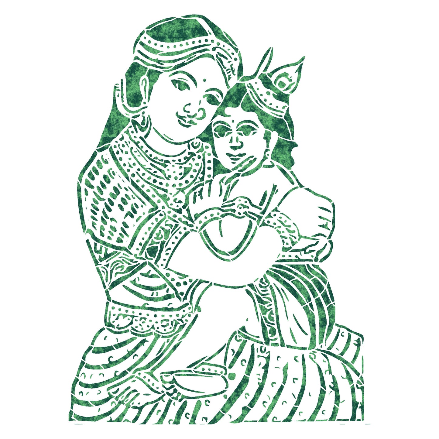 MaxxxMart -God's Theme Wall Stencil-4 (Inches)