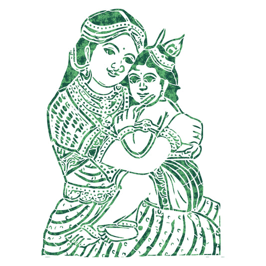 MaxxxMart -God's Theme Wall Stencil-4 (Inches)