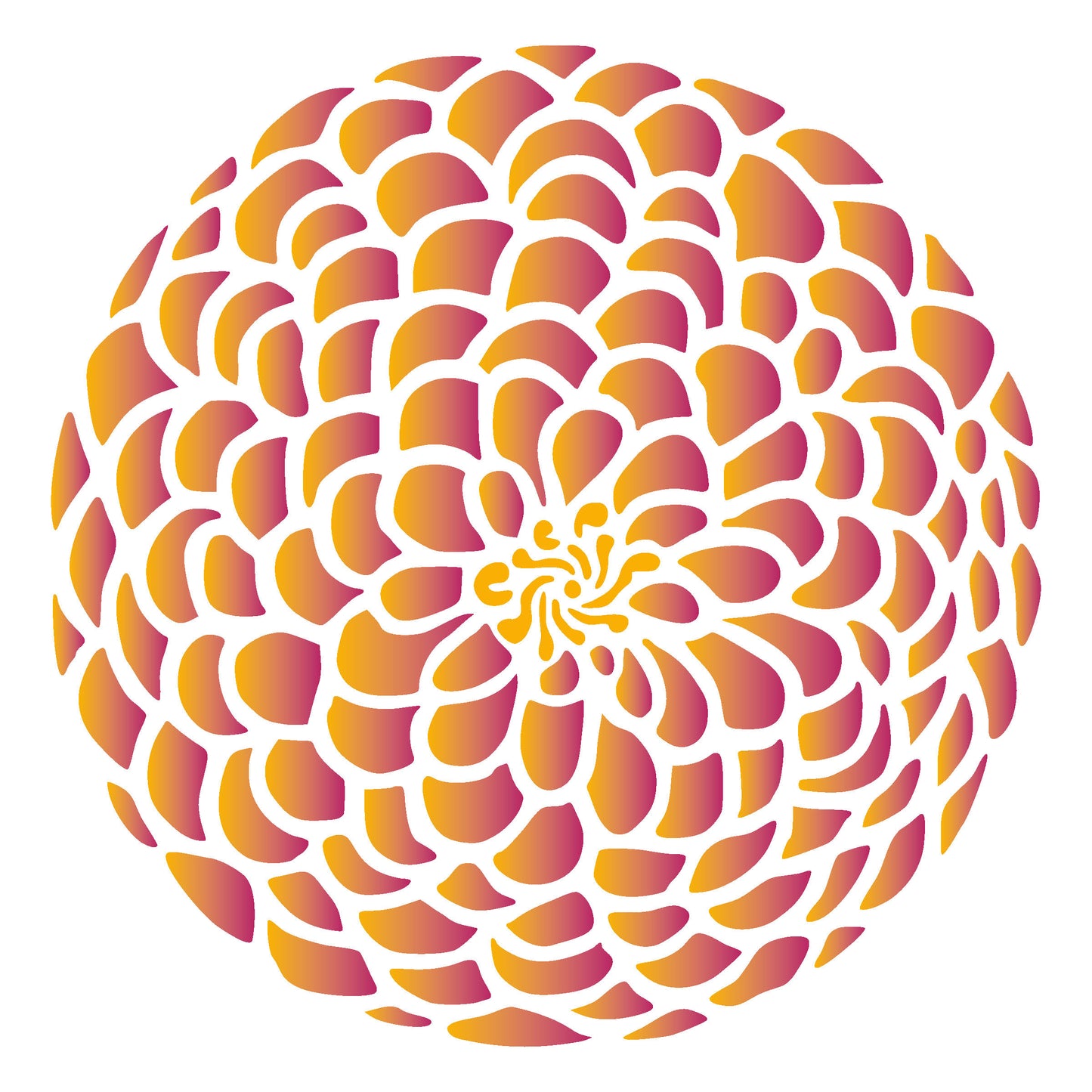 MaxxxMart -Mandala Pattern  Wall Stencil-1 (Inches)