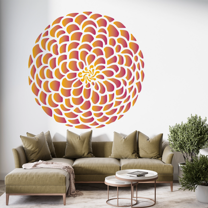 MaxxxMart -Mandala Pattern  Wall Stencil-1 (Inches)