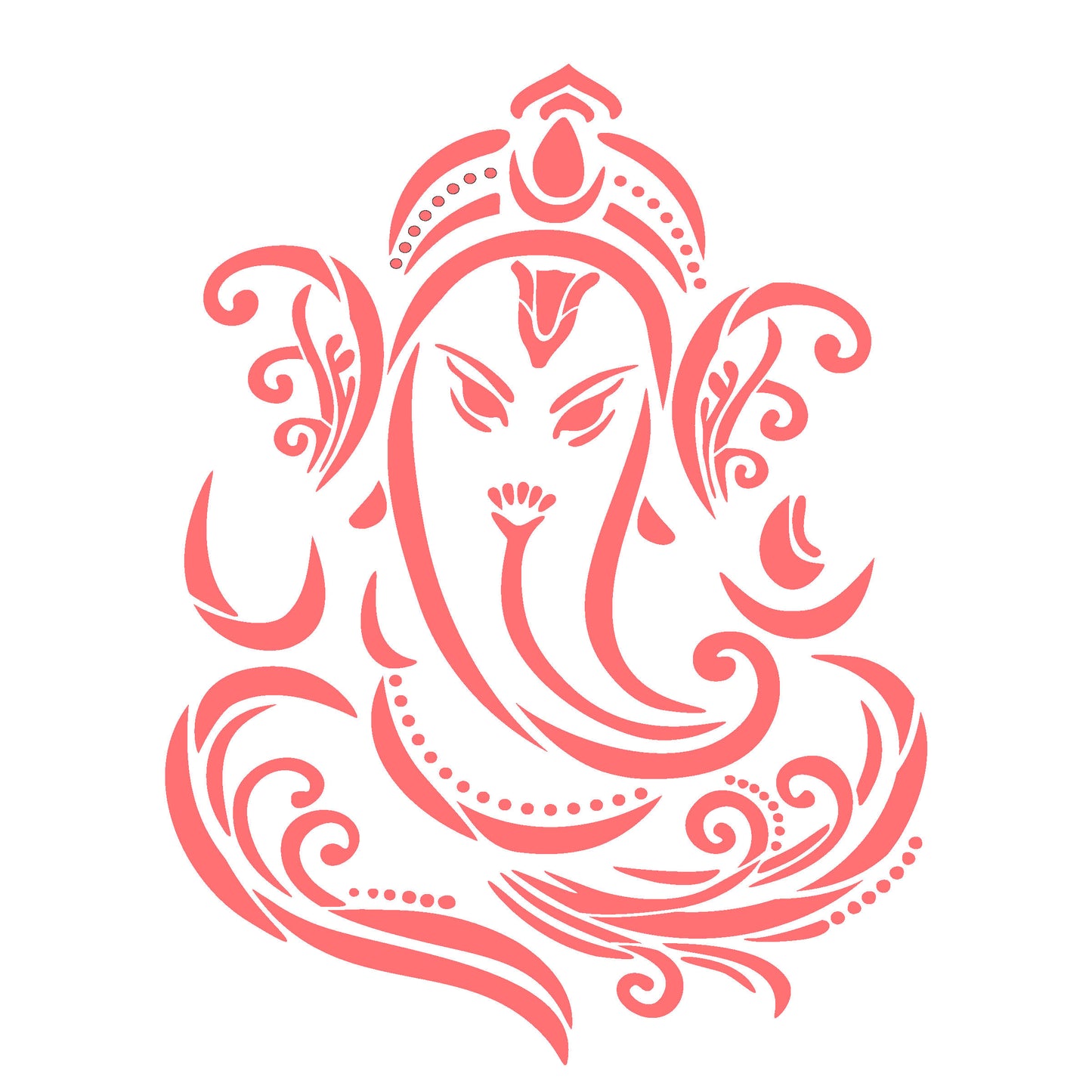 MaxxxMart -God's Theme Wall Stencil-2 (Inches)