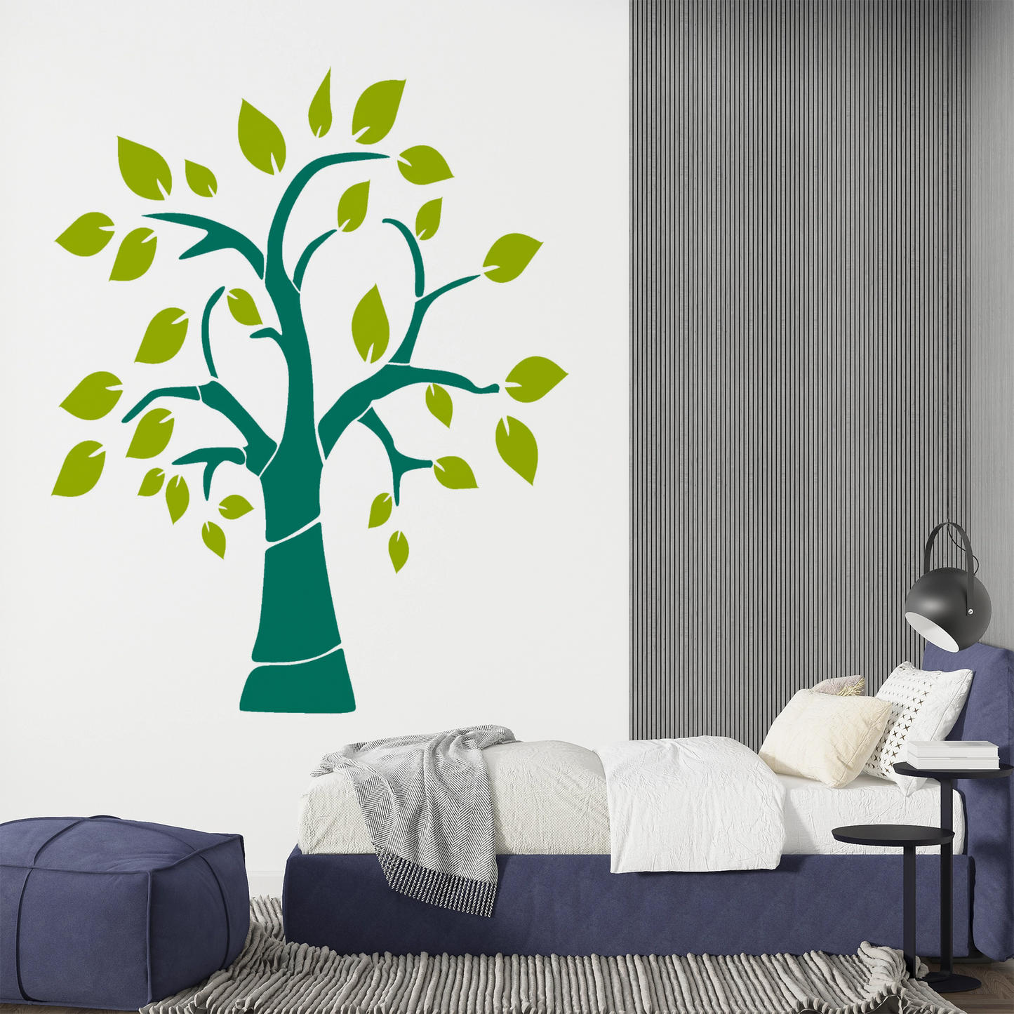MaxxxMart -Trees And Branches Wall Stencil (Inches)