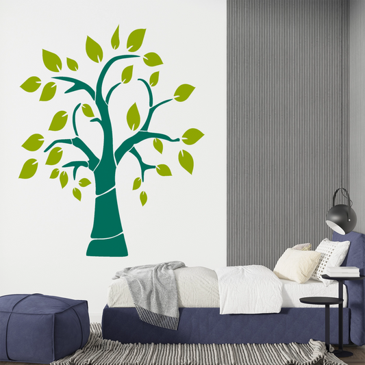 MaxxxMart -Trees And Branches Wall Stencil (Inches)