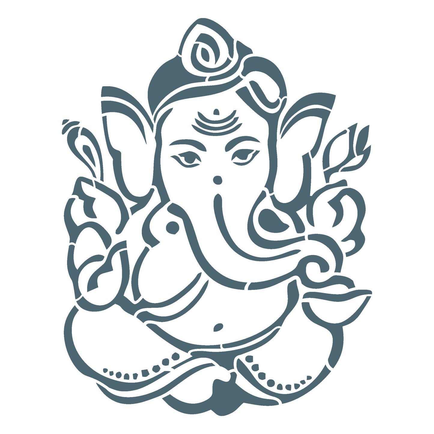 MaxxxMart -God's Theme Wall Stencil-2 (Inches)