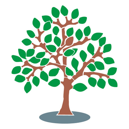 MaxxxMart -Trees And Branches Wall Stencil (Inches)