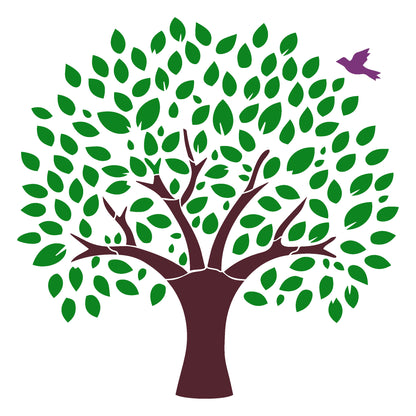 MaxxxMart -Trees And Branches Wall Stencil (Inches)