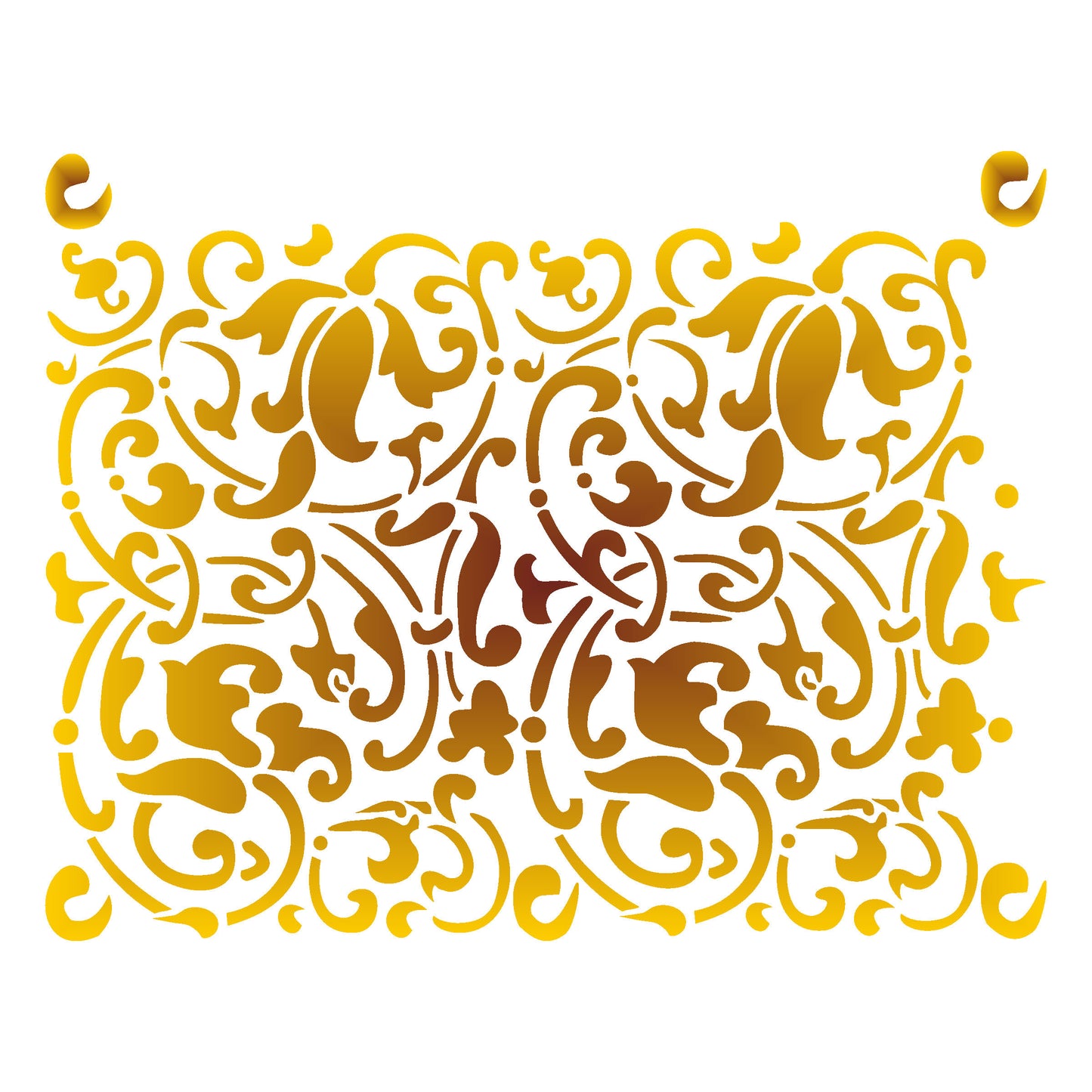 MaxxxMart -Tiles Pattern Wall Stencil (Inches)