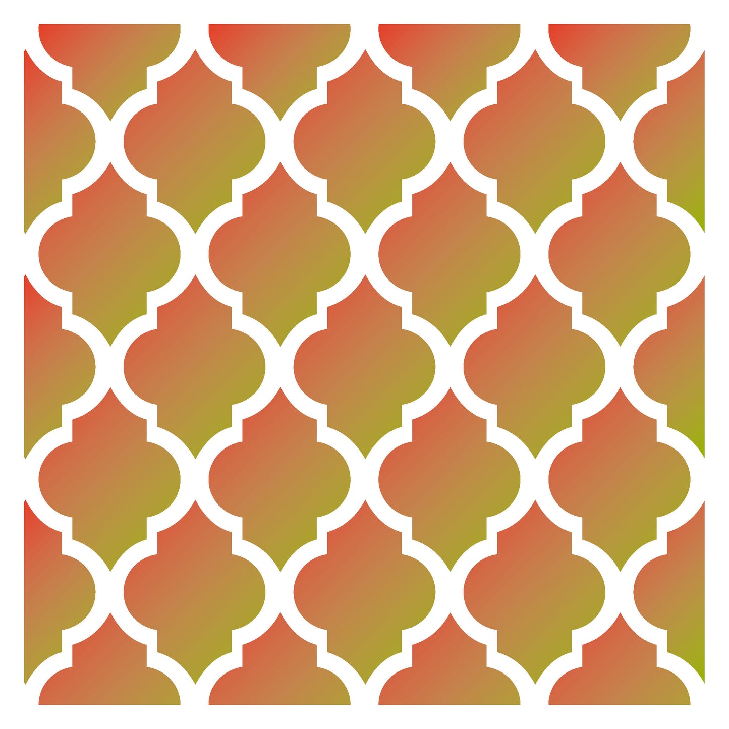 MaxxxMart -Tiles Pattern Wall Stencil (Inches)