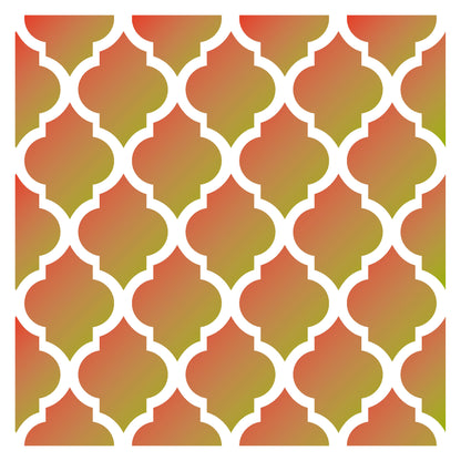 MaxxxMart -Tiles Pattern Wall Stencil (Inches)