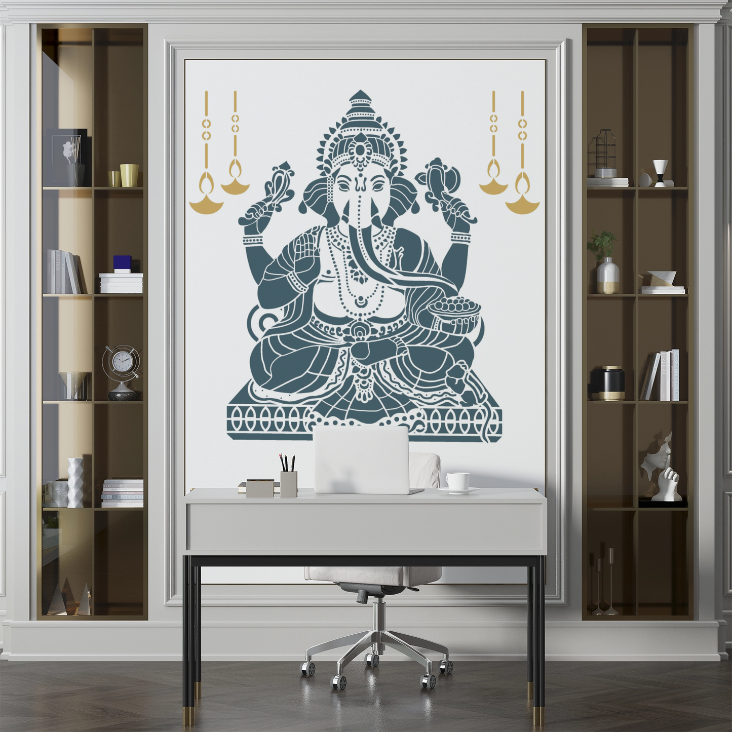 MaxxxMart -God's Theme Wall Stencil-3 (Inches)