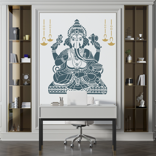 MaxxxMart -God's Theme Wall Stencil-3 (Inches)