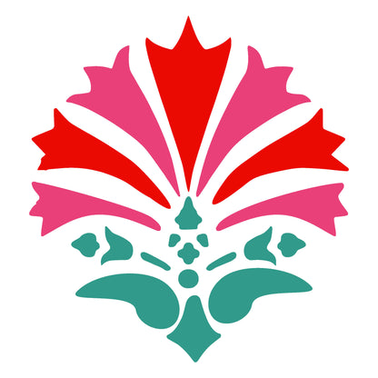 MaxxxMart -Flower Wall Stencil-2 (Inches)