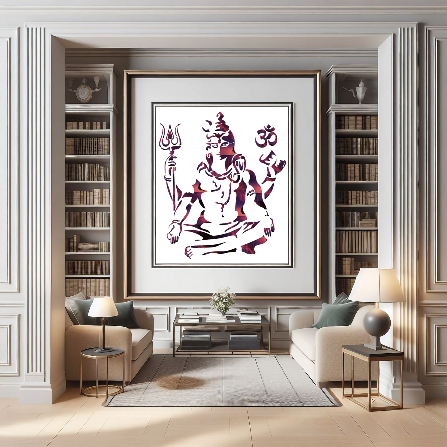 MaxxxMart -God's Theme Wall Stencil-3 (Inches)