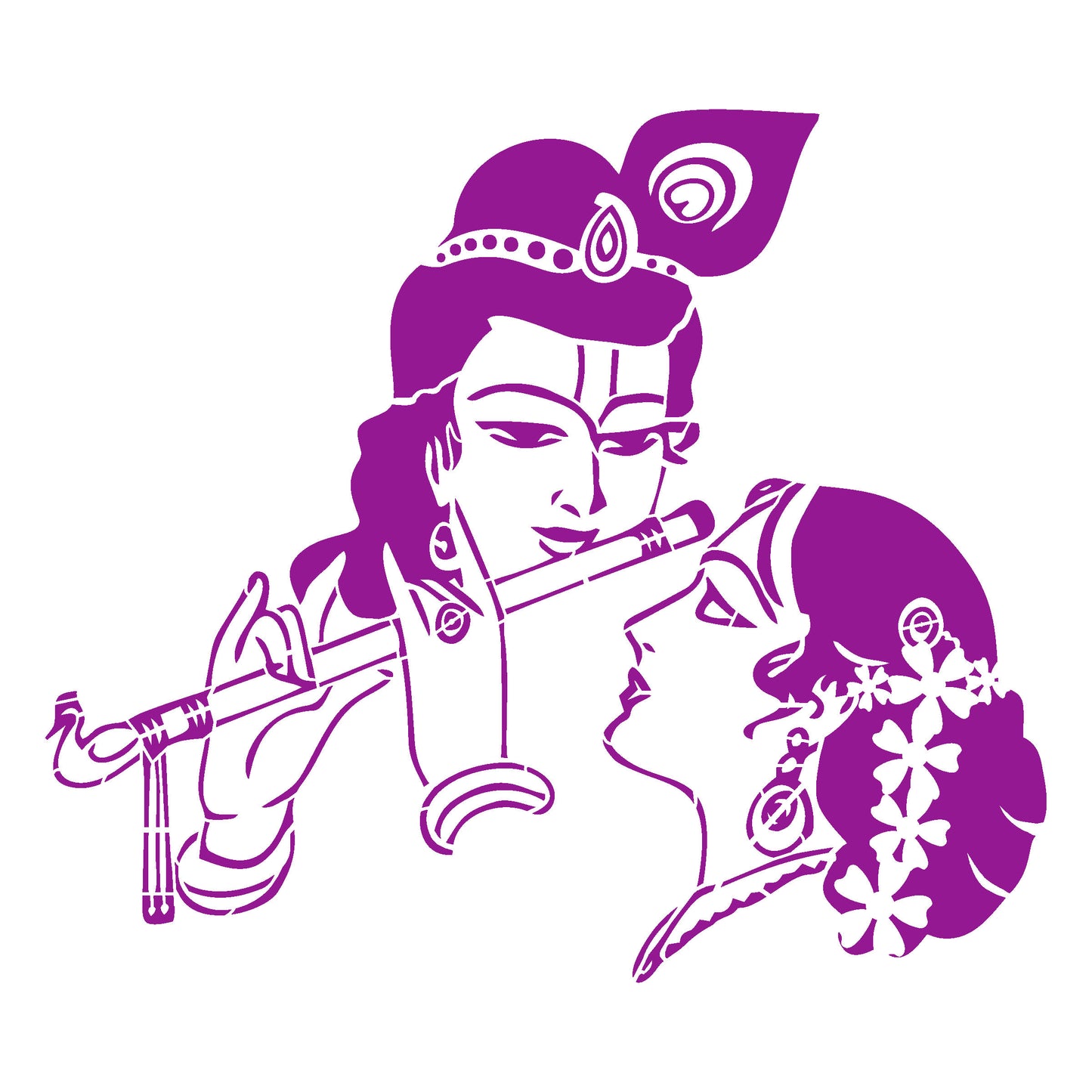 MaxxxMart -God's Theme Wall Stencil-4 (Inches)