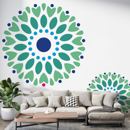 MaxxxMart -Mandala Pattern  Wall Stencil-1 (Inches)