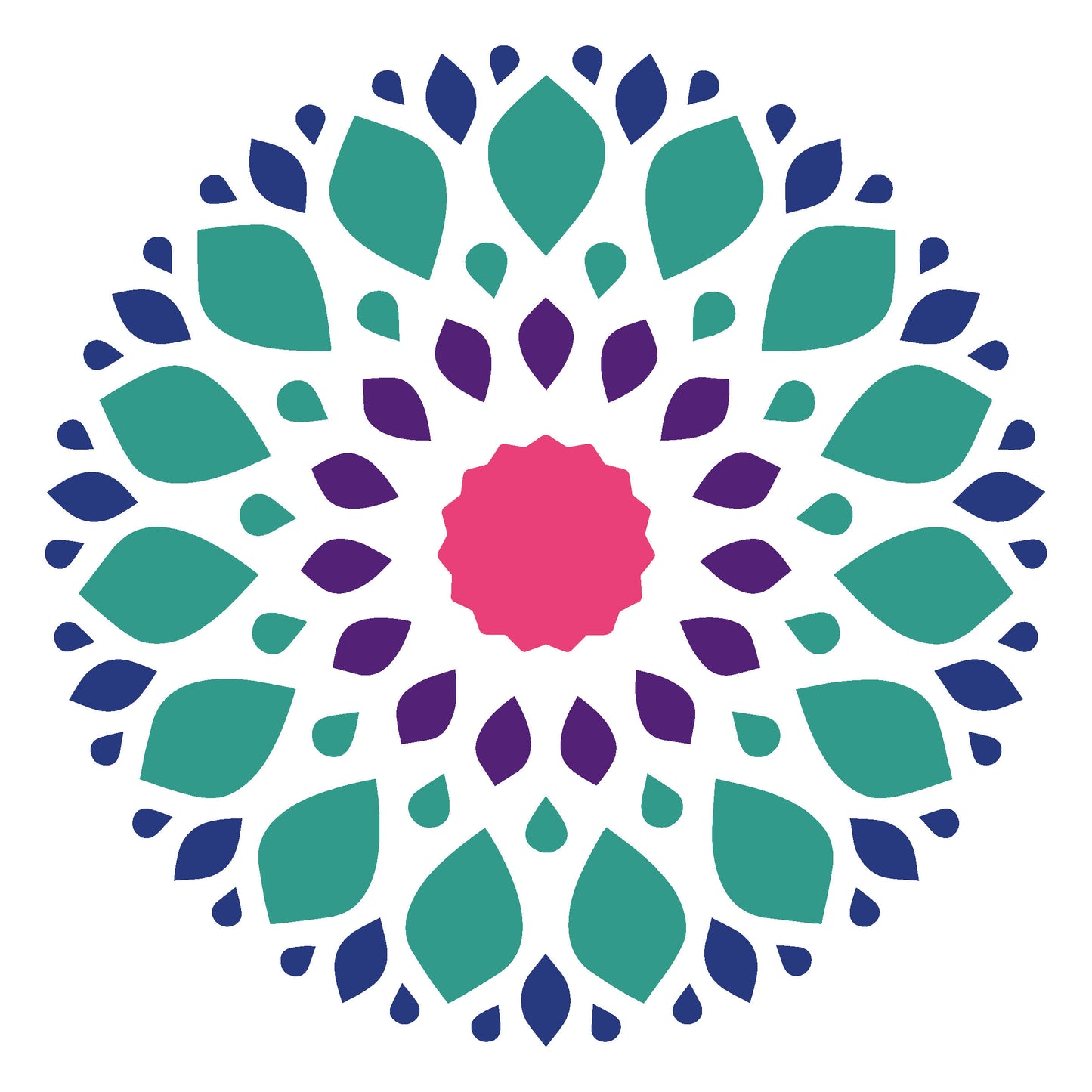 MaxxxMart -Mandala Pattern  Wall Stencil-2 (Inches)