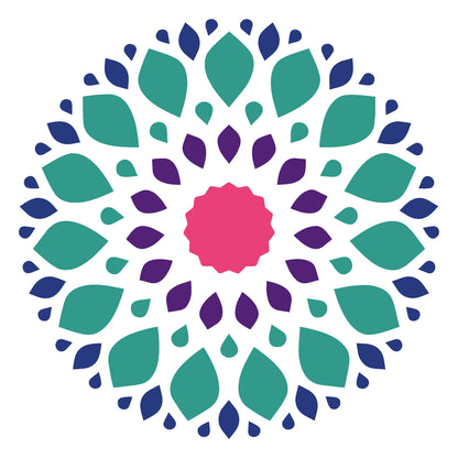 MaxxxMart -Mandala Pattern  Wall Stencil-2 (Inches)