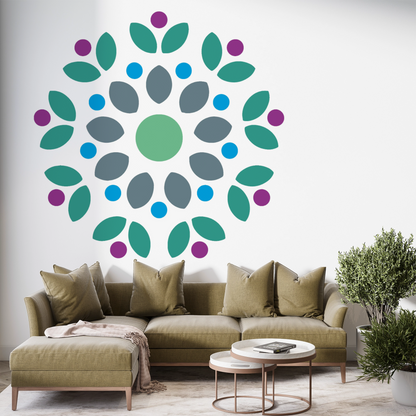 MaxxxMart -Mandala Pattern  Wall Stencil-2 (Inches)