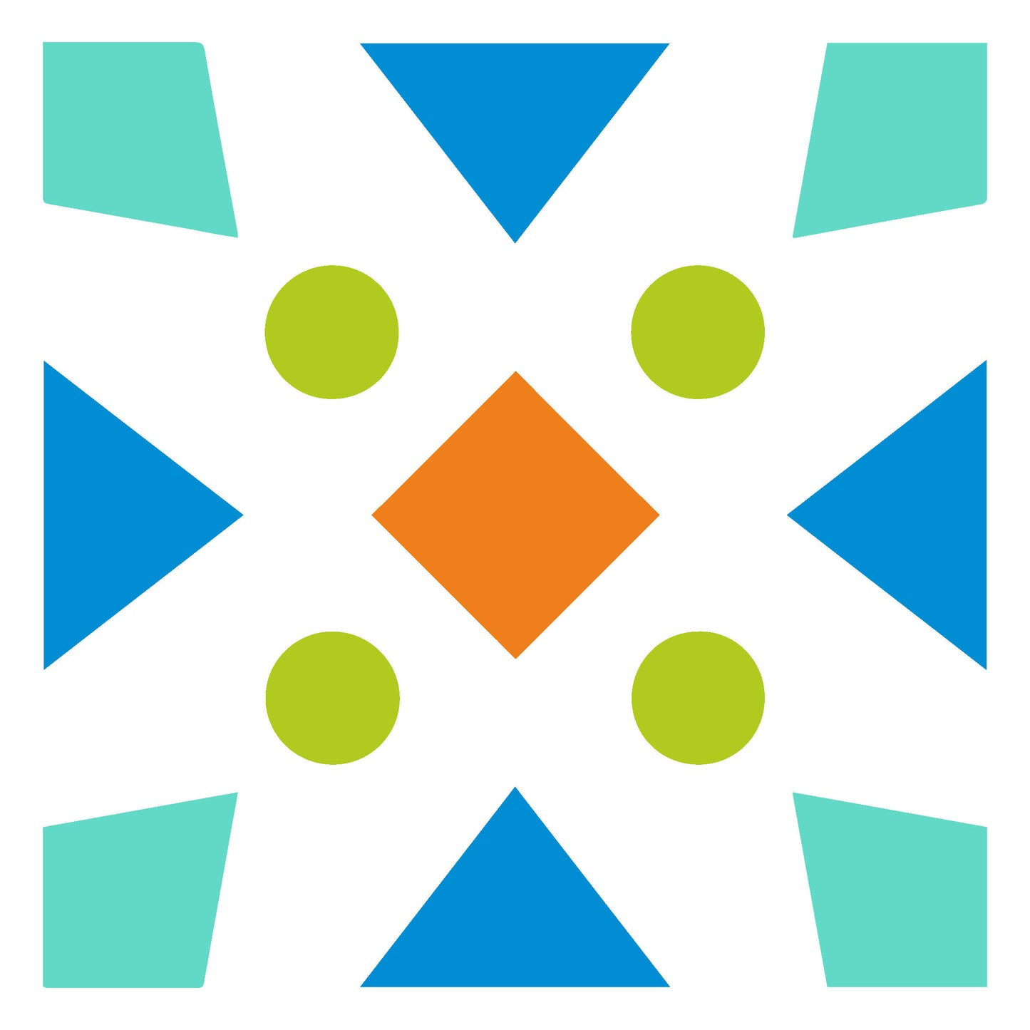 MaxxxMart -Tiles Pattern  Wall Stencil (Inches)