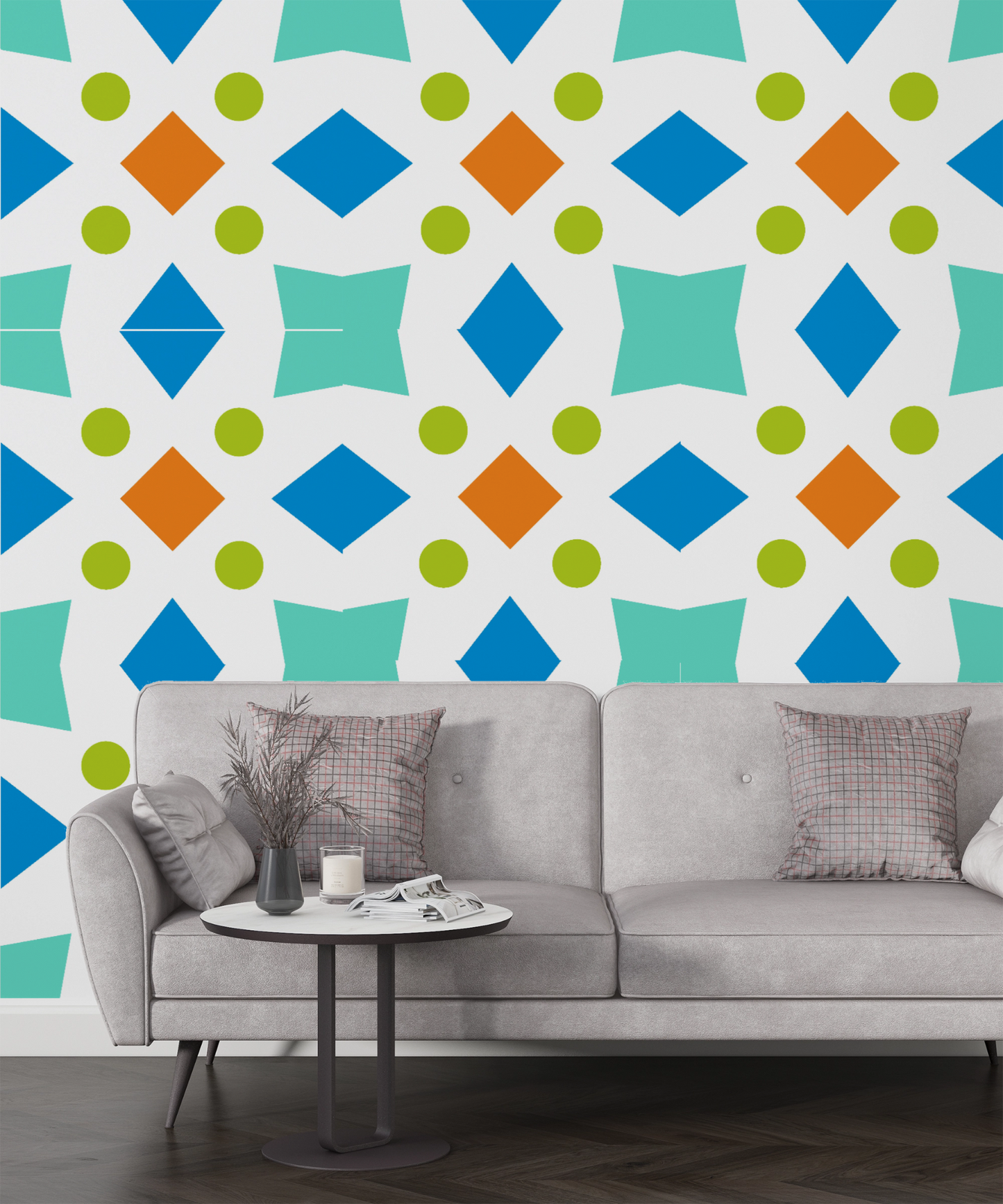 MaxxxMart -Tiles Pattern  Wall Stencil (Inches)