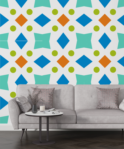 MaxxxMart -Tiles Pattern  Wall Stencil (Inches)