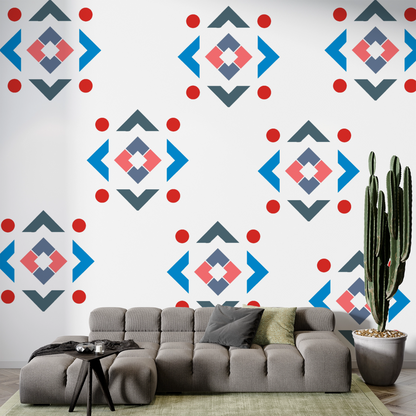 MaxxxMart -Tiles Pattern  Wall Stencil (Inches)