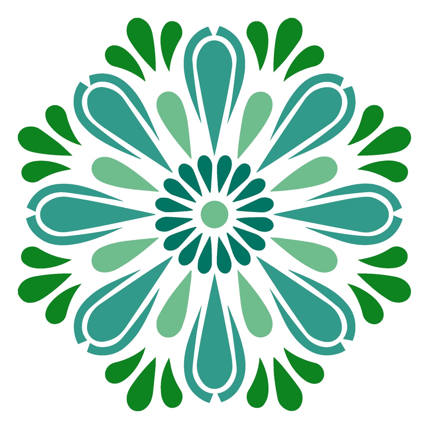 MaxxxMart -Mandala Pattern  Wall Stencil-2 (Inches)