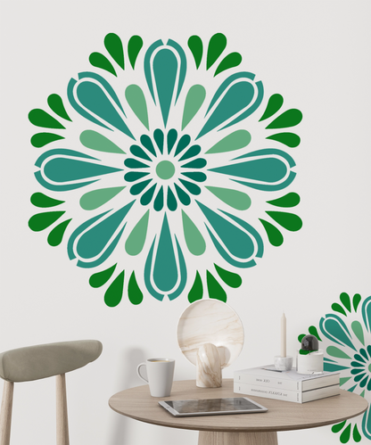 MaxxxMart -Mandala Pattern  Wall Stencil-2 (Inches)