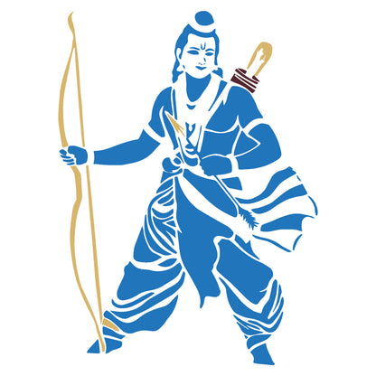 MaxxxMart -God's Theme Wall Stencil-4 (Inches)