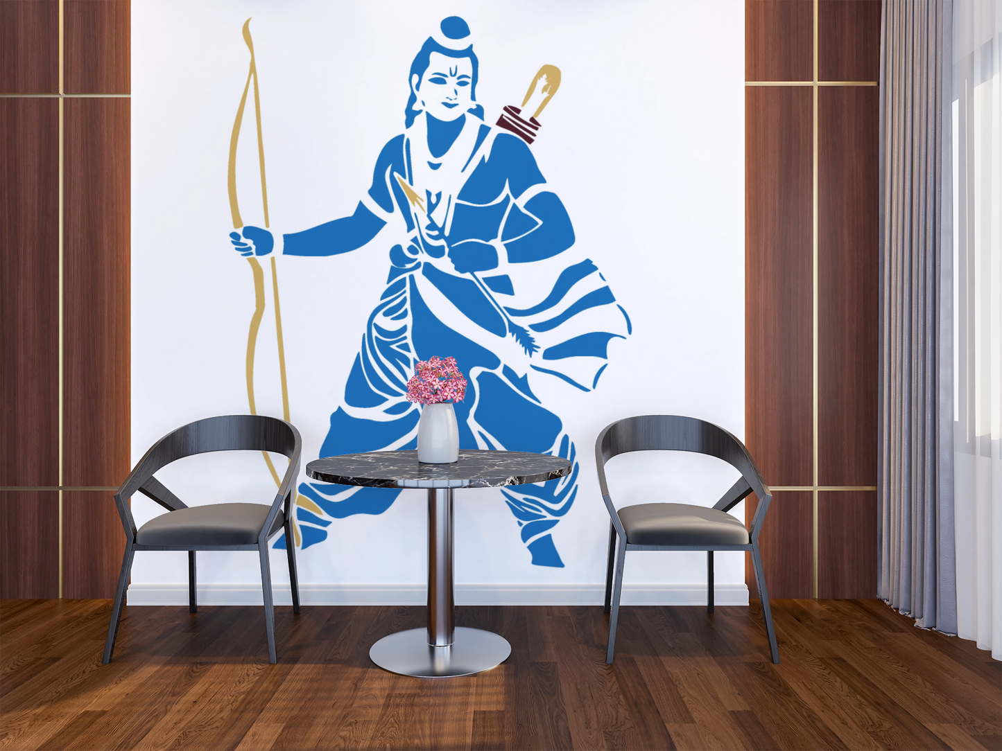 MaxxxMart -God's Theme Wall Stencil-4 (Inches)