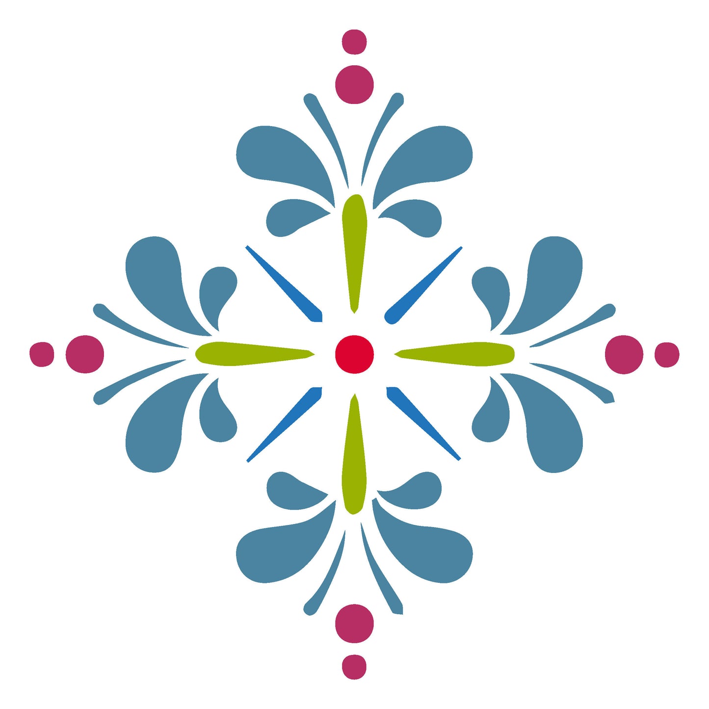 MaxxxMart -Tiles Pattern  Wall Stencil-2 (Inches)