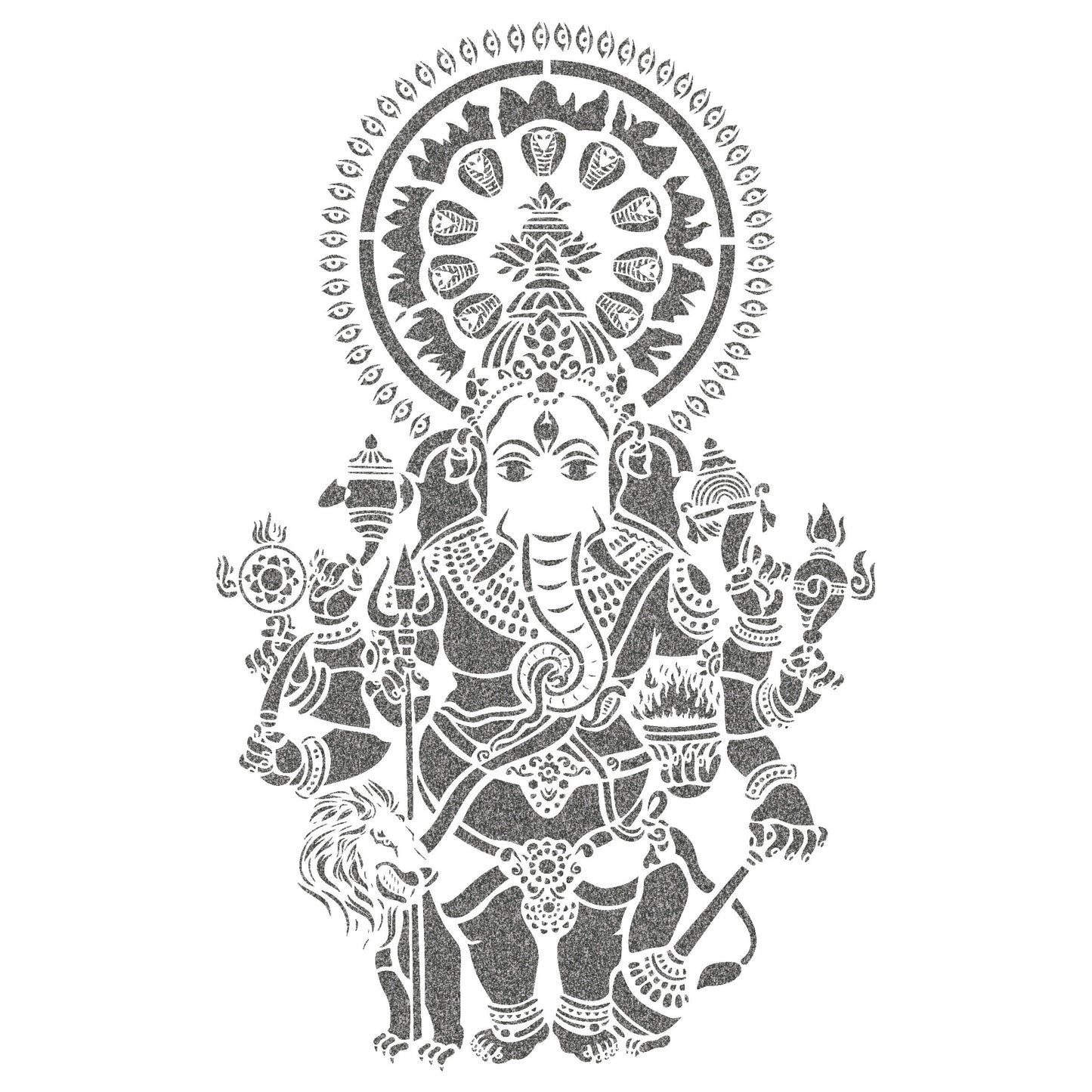 MaxxxMart -God's Theme Wall Stencil-3 (Inches)