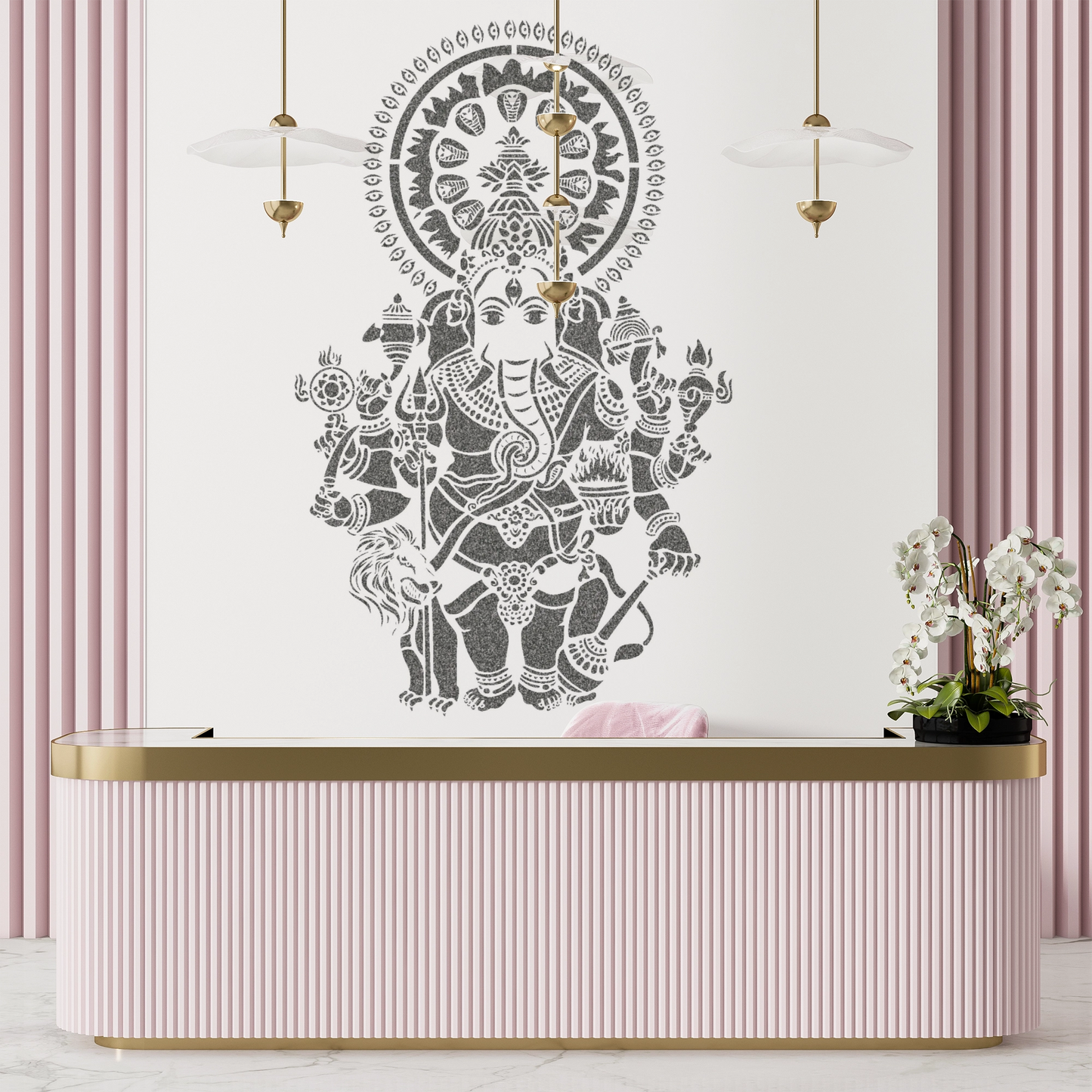 MaxxxMart -God's Theme Wall Stencil-3 (Inches)