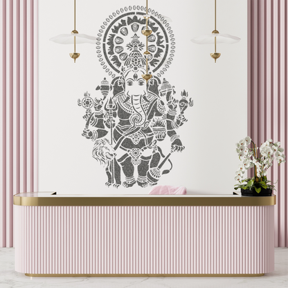 MaxxxMart -God's Theme Wall Stencil-3 (Inches)