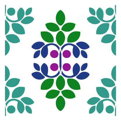 MaxxxMart -Tiles Pattern  Wall Stencil-3 (Inches)