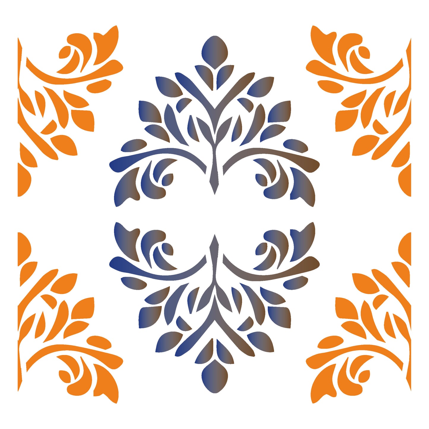 MaxxxMart -Tiles Pattern  Wall Stencil-3 (Inches)