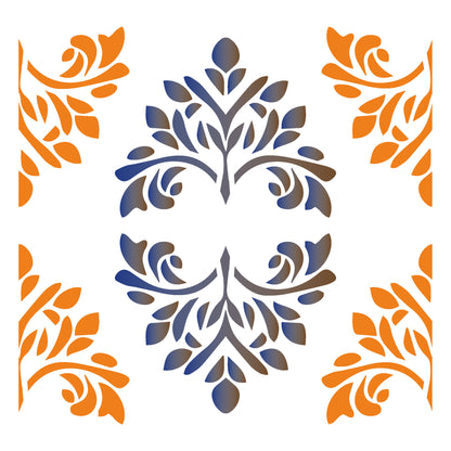 MaxxxMart -Tiles Pattern  Wall Stencil-3 (Inches)