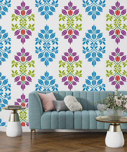 MaxxxMart -Tiles Pattern  Wall Stencil-3 (Inches)