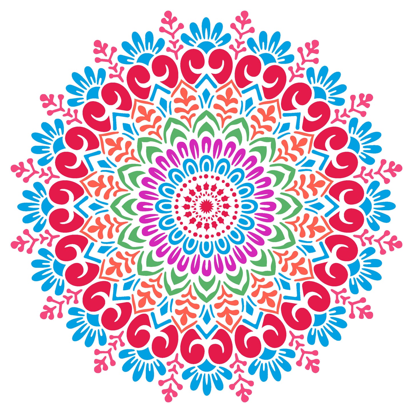 MaxxxMart -Mandala's   Wall Stencil-3 (Inches)