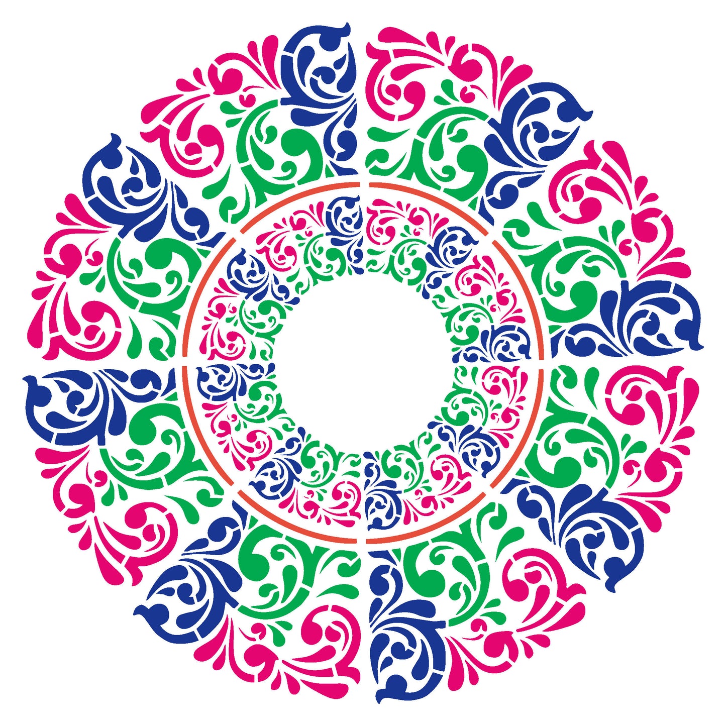 MaxxxMart -Mandala's   Wall Stencil-3 (Inches)