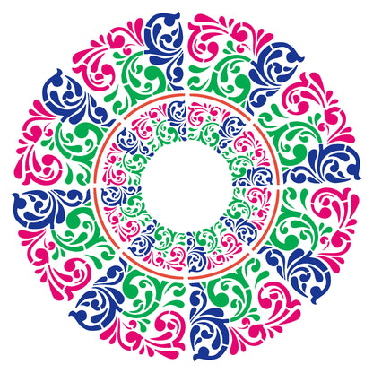 MaxxxMart -Mandala's   Wall Stencil-3 (Inches)